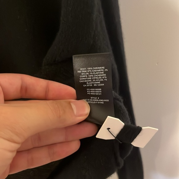 NWT! Babaton Black Session Luxe Cashmere Sweater - Picture 5 of 9